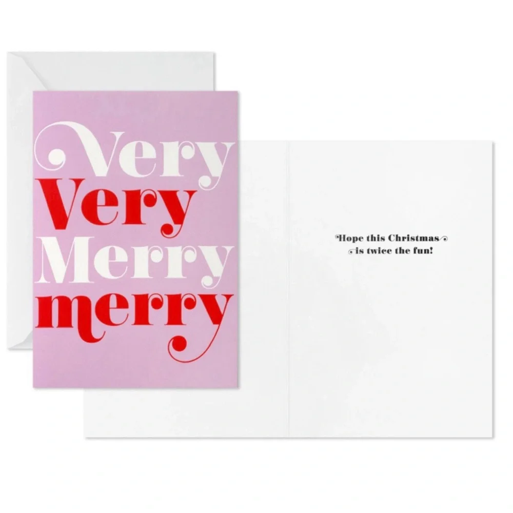 Hallmark Very Very Merry Boxed Christmas Cards, Pack of 16 (NWT)